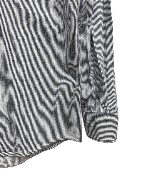 LEE（リー）LEE (リー) 60-70s ヒッコリーワークシャツ ブルー×ホワイト サイズ:15-15 1/2 LONGの古着・服飾アイテム