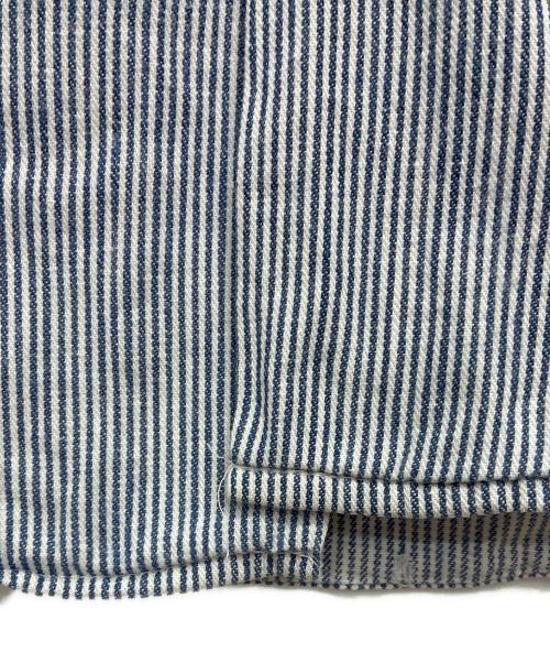LEE（リー）LEE (リー) 60-70s ヒッコリーワークシャツ ブルー×ホワイト サイズ:15-15 1/2 LONGの古着・服飾アイテム
