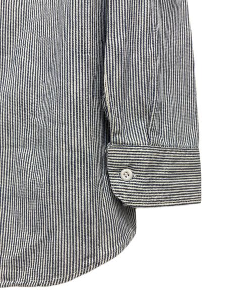 LEE（リー）LEE (リー) 60-70s ヒッコリーワークシャツ ブルー×ホワイト サイズ:15-15 1/2 LONGの古着・服飾アイテム