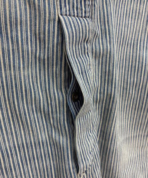 RRL（ダブルアールエル）RRL (ダブルアールエル) インディゴ ストライプド ツイル オーバーオール インディゴ×ホワイト サイズ:XXLの古着・服飾アイテム