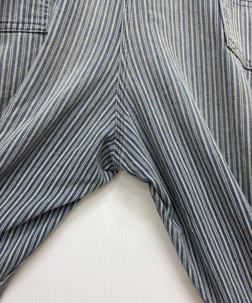 RRL（ダブルアールエル）RRL (ダブルアールエル) インディゴ ストライプド ツイル オーバーオール インディゴ×ホワイト サイズ:XXLの古着・服飾アイテム