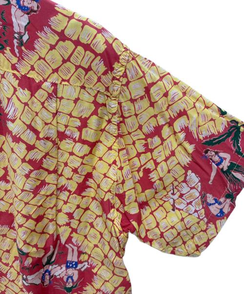 Sun Surf（サンサーフ）Sun Surf (サンサーフ) アロハシャツ レッド×イエロー サイズ:不明の古着・服飾アイテム