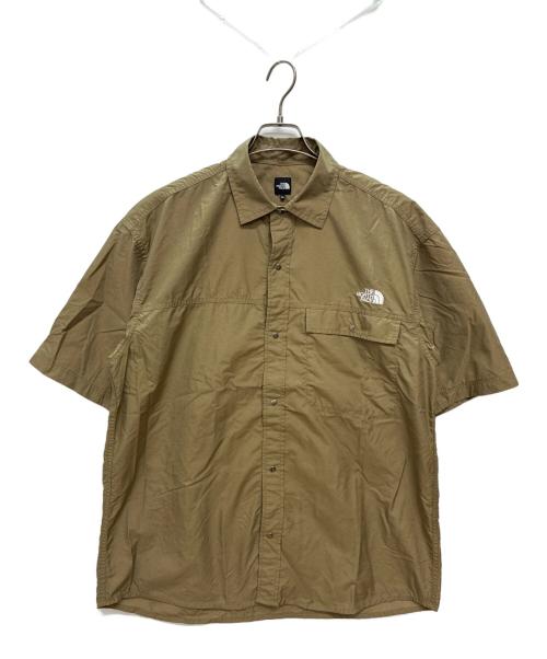 THE NORTH FACE（ザ ノース フェイス）THE NORTH FACE (ザ ノース フェイス) S/S Nuptse Shirt ショートスリーブヌプシシャツ ブラウン サイズ:XLの古着・服飾アイテム