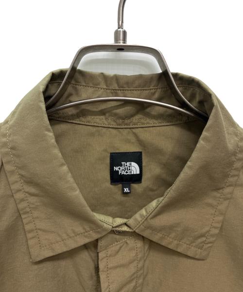 THE NORTH FACE（ザ ノース フェイス）THE NORTH FACE (ザ ノース フェイス) S/S Nuptse Shirt ショートスリーブヌプシシャツ ブラウン サイズ:XLの古着・服飾アイテム