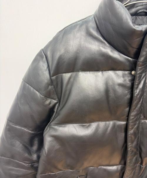 AVIREX（アヴィレックス）AVIREX (アヴィレックス) レザーダウンジャケット ブラック サイズ:Lの古着・服飾アイテム