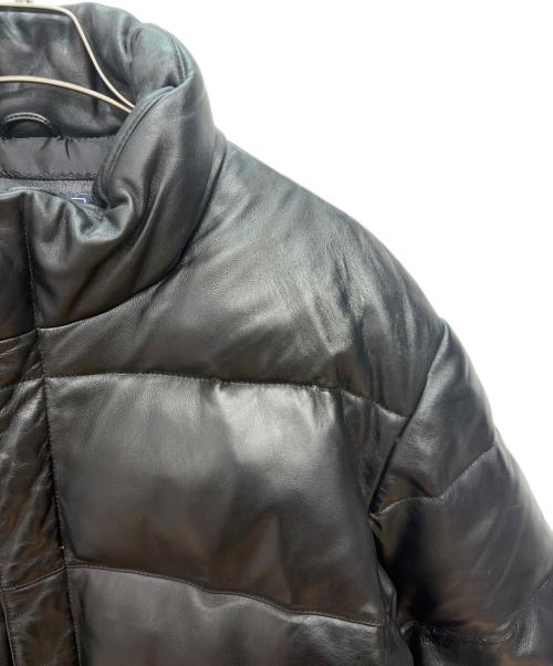 AVIREX（アヴィレックス）AVIREX (アヴィレックス) レザーダウンジャケット ブラック サイズ:Lの古着・服飾アイテム