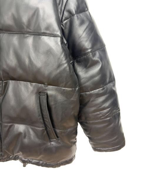 AVIREX（アヴィレックス）AVIREX (アヴィレックス) レザーダウンジャケット ブラック サイズ:Lの古着・服飾アイテム