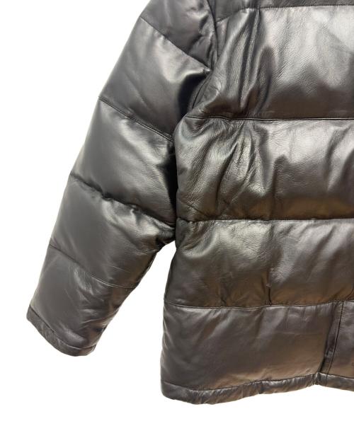 AVIREX（アヴィレックス）AVIREX (アヴィレックス) レザーダウンジャケット ブラック サイズ:Lの古着・服飾アイテム