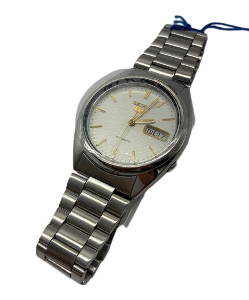 SEIKO（セイコー）SEIKO (セイコー) セイコー5 自動巻き 腕時計 裏スケルトン ホワイトの古着・服飾アイテム