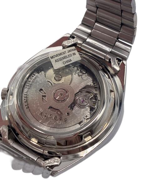 SEIKO（セイコー）SEIKO (セイコー) セイコー5 自動巻き 腕時計 裏スケルトン ホワイトの古着・服飾アイテム