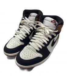 NIKE（ナイキ）の古着「Air Jordan 1 Retro High OG Love Letter SHADOW BROWN/TEAM RED-LT BRITISH TAN」｜ブラウン×ホワイト
