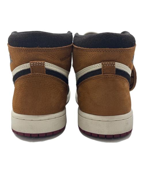 NIKE（ナイキ）NIKE (ナイキ) Air Jordan 1 Retro High OG Love Letter SHADOW BROWN/TEAM RED-LT BRITISH TAN ブラウン×ホワイト サイズ:US8.5の古着・服飾アイテム