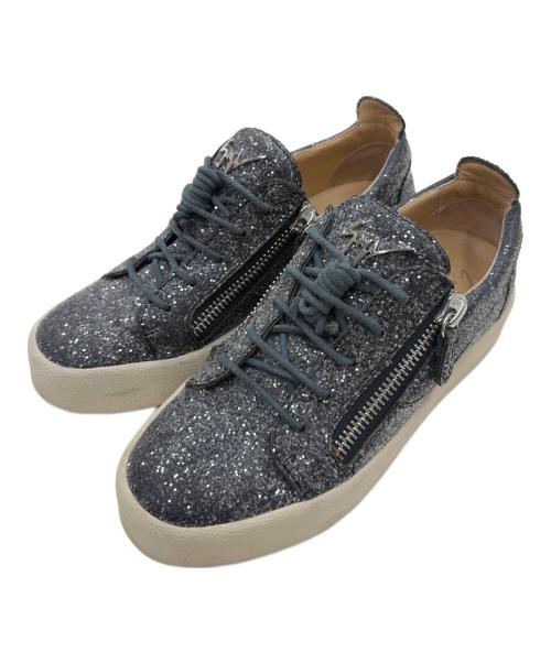 GIUSEPPE ZANOTTI（ジュゼッペザノッティ）GIUSEPPE ZANOTTI (ジュゼッペザノッティ) Gail グリッタースニーカー グレー サイズ:24cmの古着・服飾アイテム