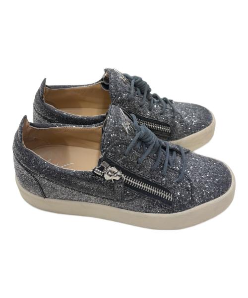 GIUSEPPE ZANOTTI（ジュゼッペザノッティ）GIUSEPPE ZANOTTI (ジュゼッペザノッティ) Gail グリッタースニーカー グレー サイズ:24cmの古着・服飾アイテム