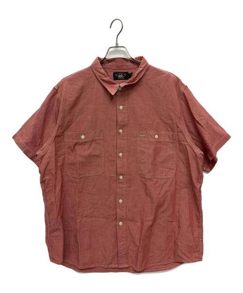 RRL（ダブルアールエル）RRL (ダブルアールエル) ショートスリーブシャンブレーシャツ ピンク サイズ:XXLの古着・服飾アイテム
