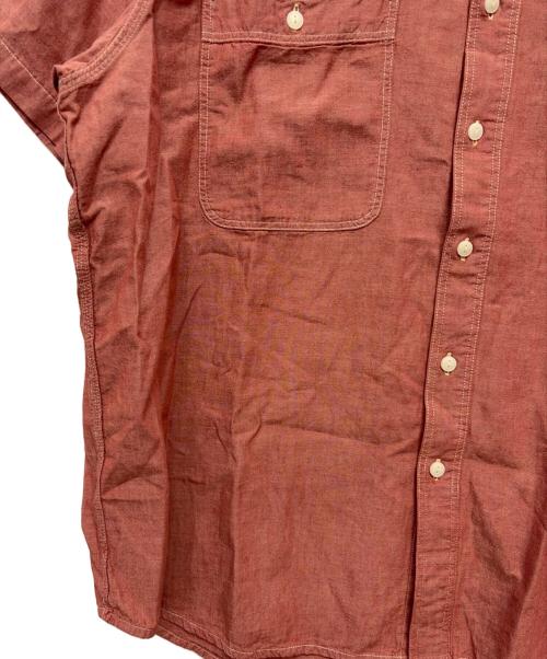 RRL（ダブルアールエル）RRL (ダブルアールエル) ショートスリーブシャンブレーシャツ ピンク サイズ:XXLの古着・服飾アイテム