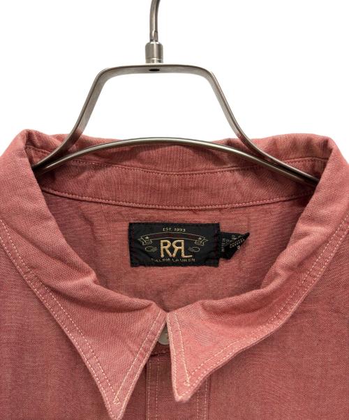 RRL（ダブルアールエル）RRL (ダブルアールエル) ショートスリーブシャンブレーシャツ ピンク サイズ:XXLの古着・服飾アイテム