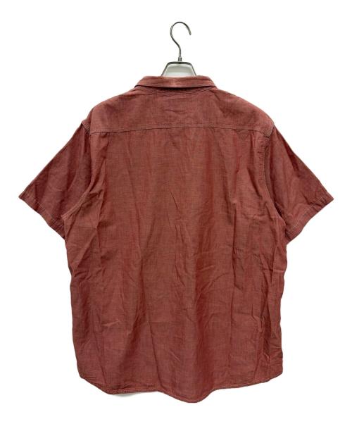 RRL（ダブルアールエル）RRL (ダブルアールエル) ショートスリーブシャンブレーシャツ ピンク サイズ:XXLの古着・服飾アイテム
