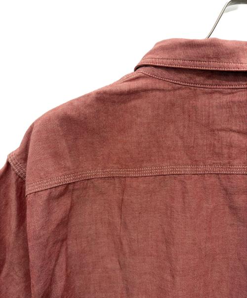 RRL（ダブルアールエル）RRL (ダブルアールエル) ショートスリーブシャンブレーシャツ ピンク サイズ:XXLの古着・服飾アイテム