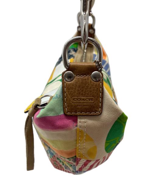 COACH（コーチ）COACH (コーチ) シグネチャー パッチワーク ワンショルダーバッグ ホワイトマルチの古着・服飾アイテム