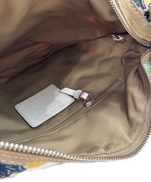 COACH（コーチ）COACH (コーチ) シグネチャー パッチワーク ワンショルダーバッグ ホワイトマルチの古着・服飾アイテム