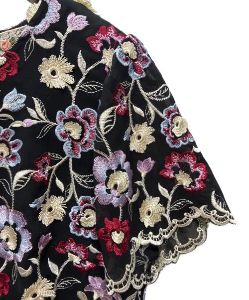 Rose Tiara（ローズティアラ）Rose Tiara (ローズティアラ) レースワンピース ブラック サイズ:42の古着・服飾アイテム