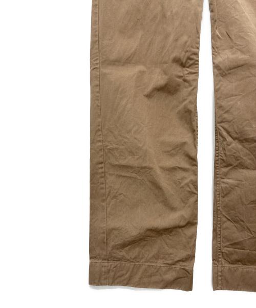 LEMAIRE（ルメール）LEMAIRE (ルメール) コットンワイドパンツ ブラウン サイズ:SIZE 34の古着・服飾アイテム