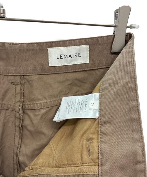 LEMAIRE（ルメール）LEMAIRE (ルメール) コットンワイドパンツ ブラウン サイズ:SIZE 34の古着・服飾アイテム