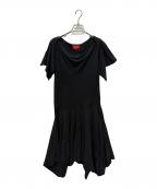 Vivienne Westwood RED LABELヴィヴィアンウエストウッドレッドレーベル）の古着「半袖ワンピース」｜ブラック