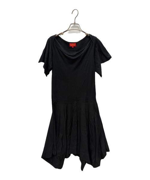 Vivienne Westwood RED LABEL（ヴィヴィアンウエストウッドレッドレーベル）Vivienne Westwood RED LABEL (ヴィヴィアンウエストウッドレッドレーベル) 半袖ワンピース ブラック サイズ:Mの古着・服飾アイテム