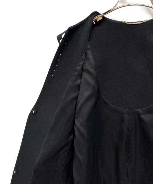 CELFORD（セルフォード）CELFORD (セルフォード) 23AWパールネックロングベスト ブラック サイズ:SIZE ONEの古着・服飾アイテム