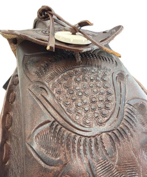 Carving Tribes（カービングトライブス）CARVING TRIBES (カービングトライブス) ハンドバッグ ブラウンの古着・服飾アイテム