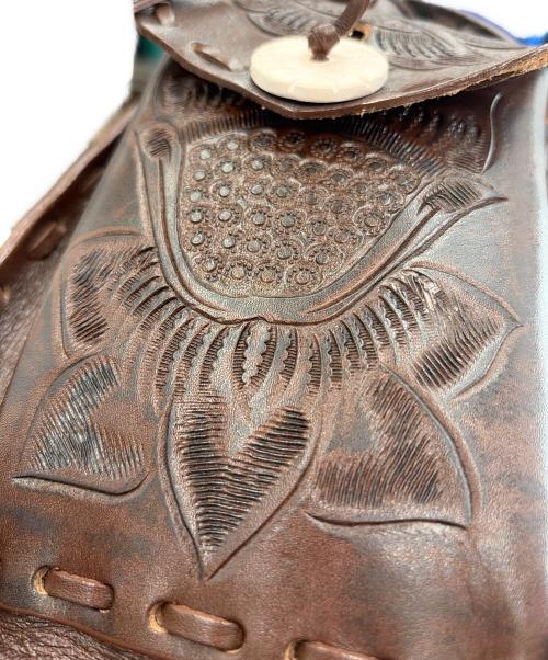 Carving Tribes（カービングトライブス）CARVING TRIBES (カービングトライブス) ハンドバッグ ブラウンの古着・服飾アイテム