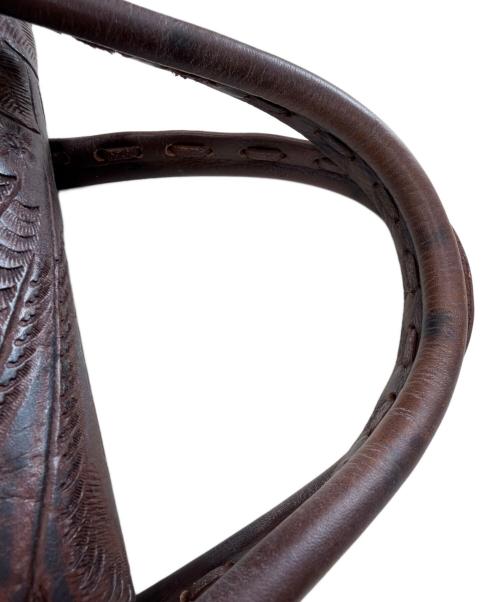 Carving Tribes（カービングトライブス）CARVING TRIBES (カービングトライブス) ハンドバッグ ブラウンの古着・服飾アイテム