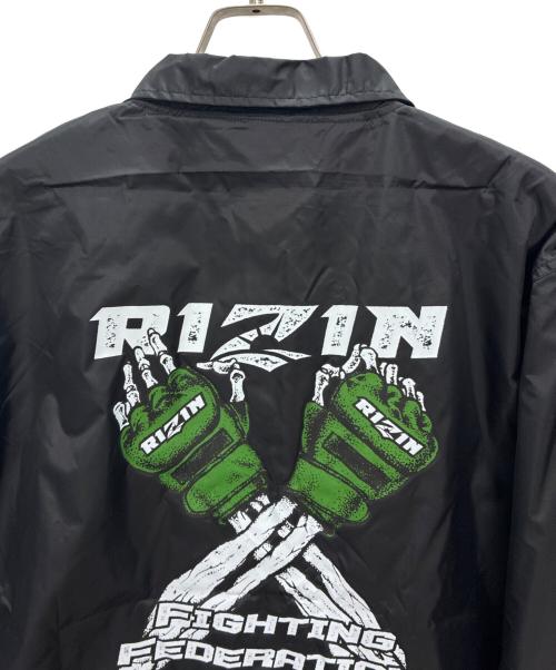 RIZIN（ライジン）RIZIN (ライジン) RIZIN GLOVE 3 コーチジャケット ブラック サイズ:XLの古着・服飾アイテム