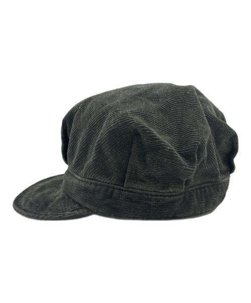 RRL（ダブルアールエル）RRL (ダブルアールエル) コーデュロイ レイルロード キャップ ダーク シー フォームの古着・服飾アイテム