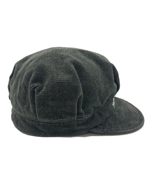 RRL（ダブルアールエル）RRL (ダブルアールエル) コーデュロイ レイルロード キャップ ダーク シー フォームの古着・服飾アイテム