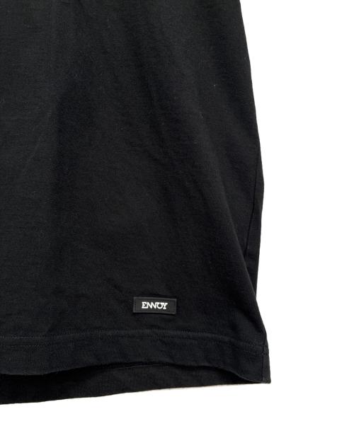 ENNOY（エンノイ）ENNOY (エンノイ) ラバーロゴ 半袖Tシャツ ブラック サイズ:Mの古着・服飾アイテム