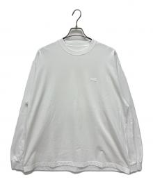 ENNOY（エンノイ）の古着「ラバーロゴ長袖Tシャツ / LOGO L/S TEE」｜ホワイト