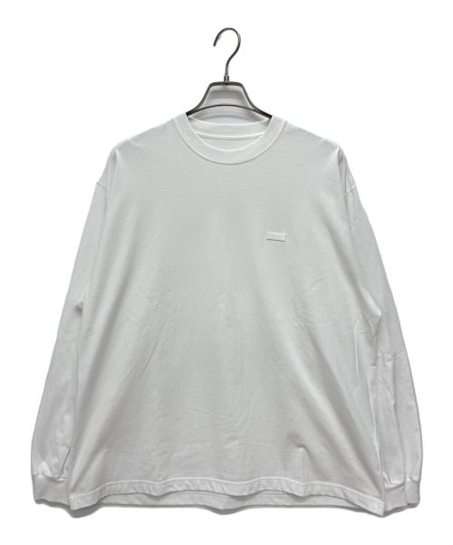 ENNOY（エンノイ）ENNOY (エンノイ) ラバーロゴ長袖Tシャツ / LOGO L/S TEE ホワイト サイズ:Lの古着・服飾アイテム