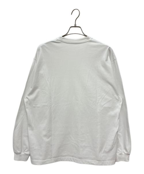 ENNOY（エンノイ）ENNOY (エンノイ) ラバーロゴ長袖Tシャツ / LOGO L/S TEE ホワイト サイズ:Lの古着・服飾アイテム