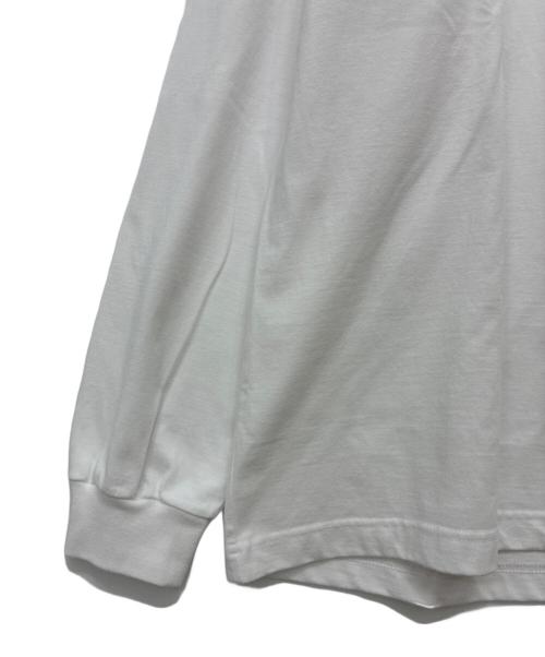 ENNOY（エンノイ）ENNOY (エンノイ) ラバーロゴ長袖Tシャツ / LOGO L/S TEE ホワイト サイズ:Lの古着・服飾アイテム