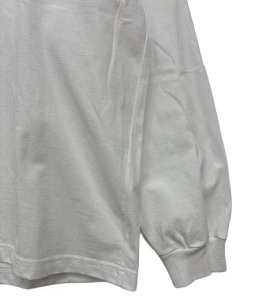 ENNOY（エンノイ）ENNOY (エンノイ) ラバーロゴ長袖Tシャツ / LOGO L/S TEE ホワイト サイズ:Lの古着・服飾アイテム