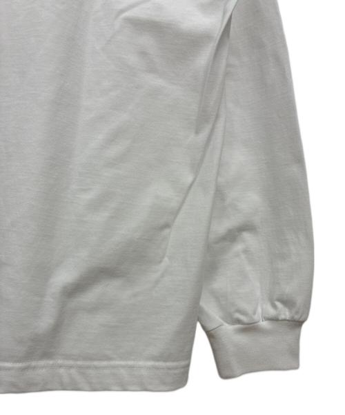 ENNOY（エンノイ）ENNOY (エンノイ) ラバーロゴ長袖Tシャツ / LOGO L/S TEE ホワイト サイズ:Lの古着・服飾アイテム