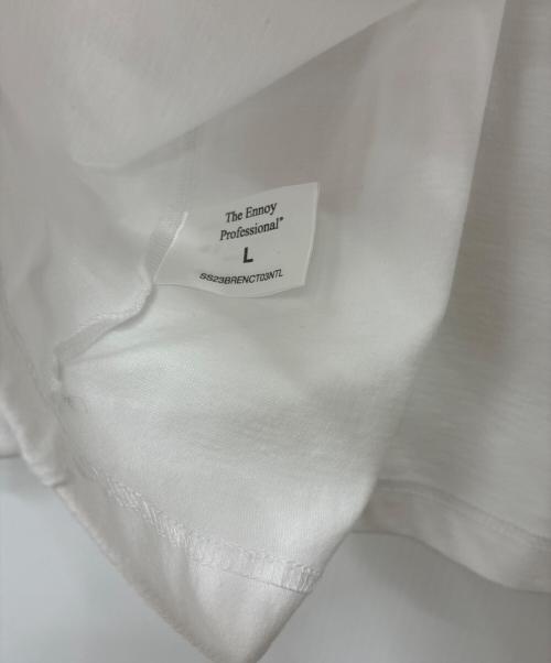 ENNOY（エンノイ）ENNOY (エンノイ) ラバーロゴ長袖Tシャツ / LOGO L/S TEE ホワイト サイズ:Lの古着・服飾アイテム