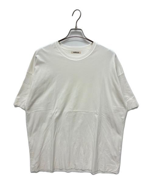 AURALEE（オーラリー）AURALEE (オーラリー) HIGH GAUGE DOUBLE CLOTH TEE ホワイト サイズ:size 4の古着・服飾アイテム