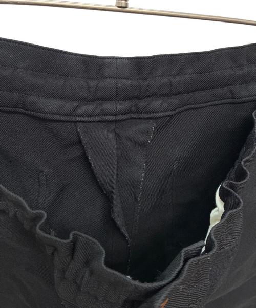 COMME des GARCONS HOMME DEUX（コムデギャルソン オム ドゥ）COMME des GARCONS HOMME DEUX (コムデギャルソン オム ドゥ) ポリエステル縮絨クロップドパンツ ブラック サイズ:Mの古着・服飾アイテム