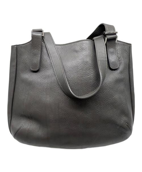 HIROFU（ヒロフ）HIROFU (ヒロフ) ソーロレザートートバッグ グレーの古着・服飾アイテム