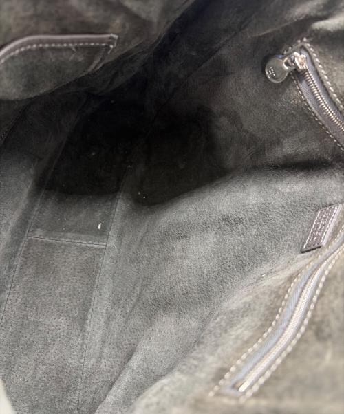HIROFU（ヒロフ）HIROFU (ヒロフ) ソーロレザートートバッグ グレーの古着・服飾アイテム