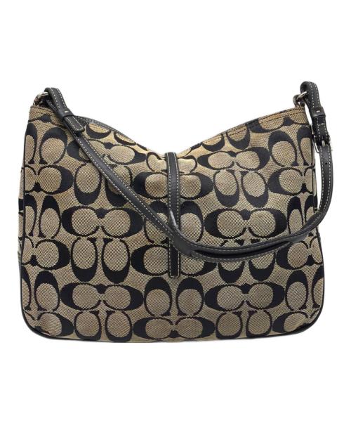 COACH（コーチ）COACH (コーチ) ショルダーバッグ ブラック×グレーの古着・服飾アイテム
